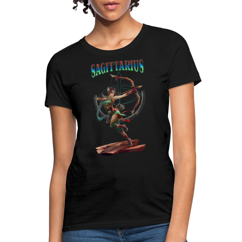 Astral Sagittarius Women's T-Shirt - black