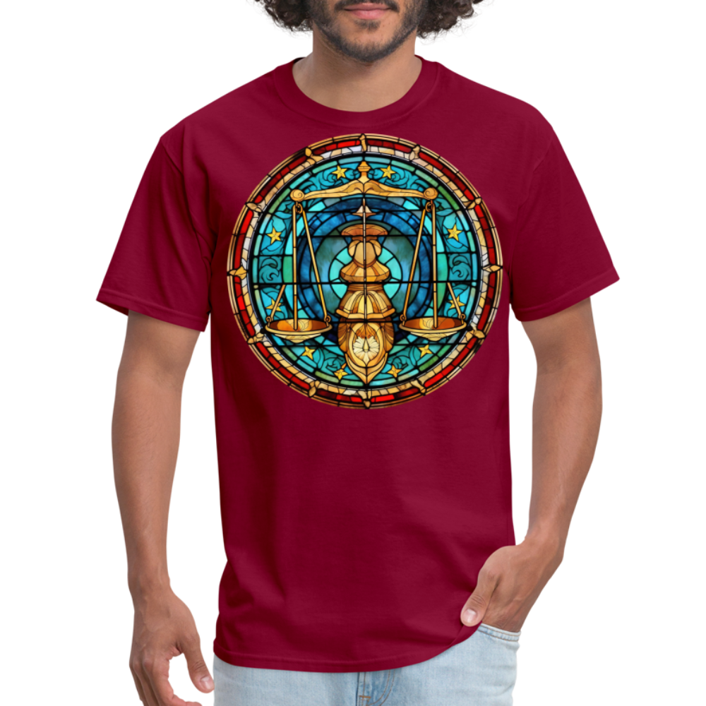 Men's Mosaic Libra Classic T-Shirt - burgundy