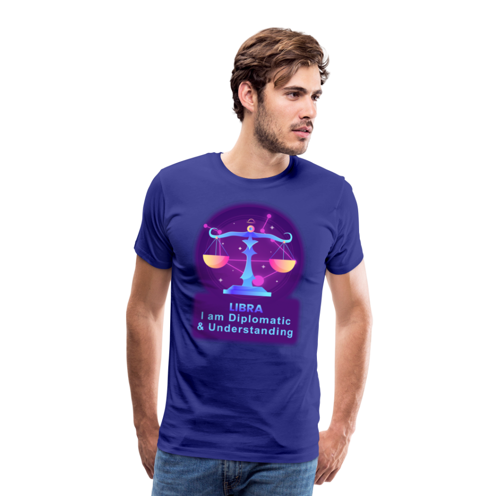 Men's Neon Libra Premium T-Shirt - royal blue