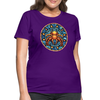 Thumbnail for Women's Mosaic Cancer T-Shirt - purple