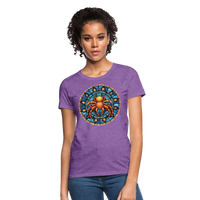 Thumbnail for Women's Mosaic Cancer T-Shirt - purple heather