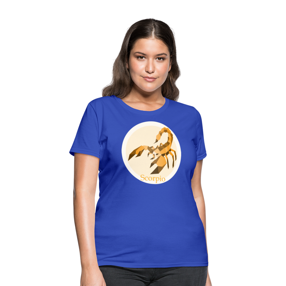 Women's Mosaic Scorpio T-Shirt - royal blue