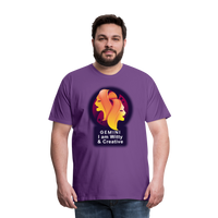 Thumbnail for Men's Glow Gemini Premium T-Shirt - purple