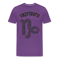 Thumbnail for Men's Power Words Capricorn Premium T-Shirt - purple