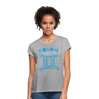 Thumbnail for Women's Power Words Gemini Relaxed Fit T-Shirt - heather gray