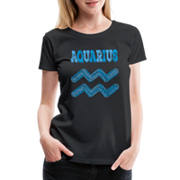 Thumbnail for Women's Power Words Aquarius Premium T-Shirt - black