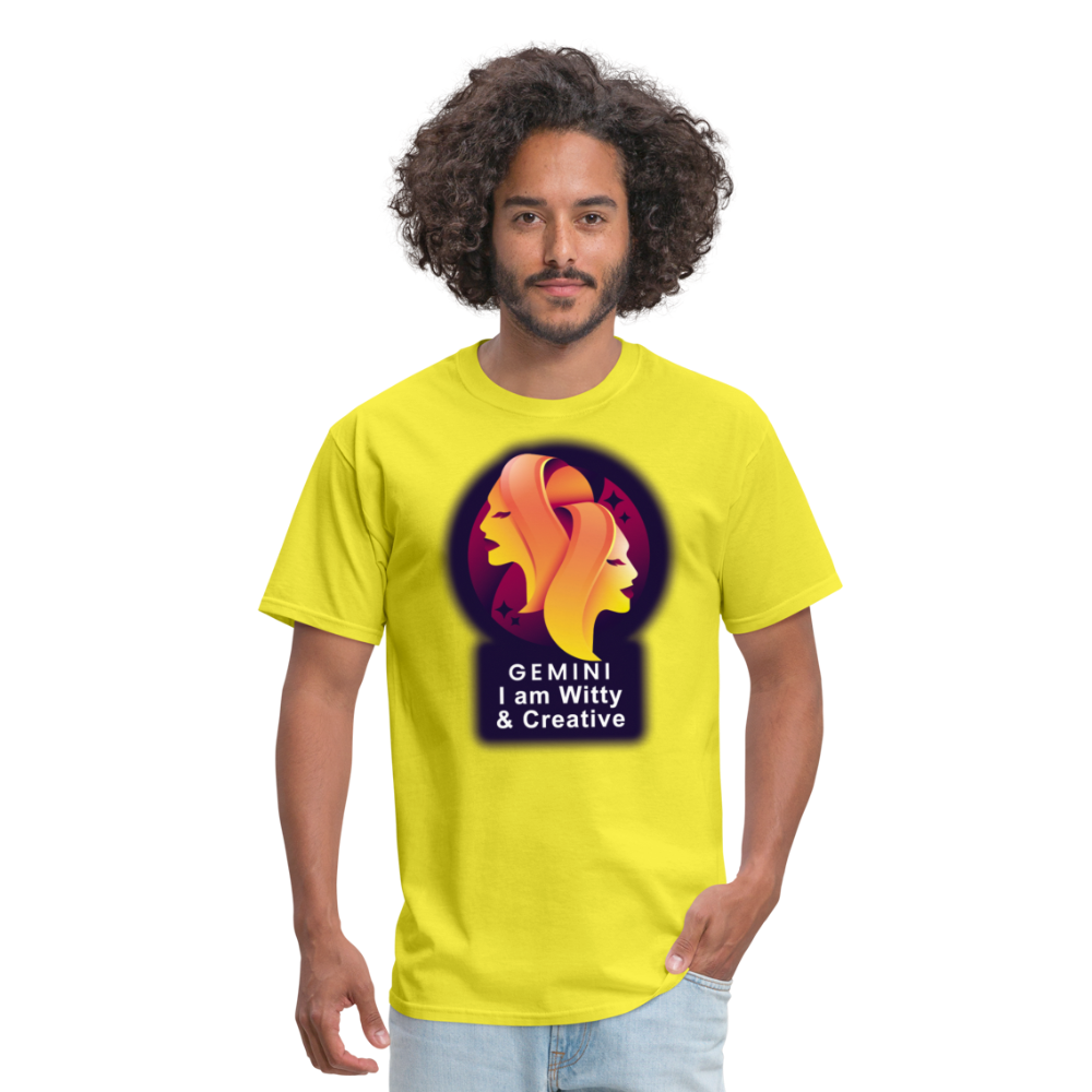 Men's Glow Gemini Classic T-Shirt - yellow