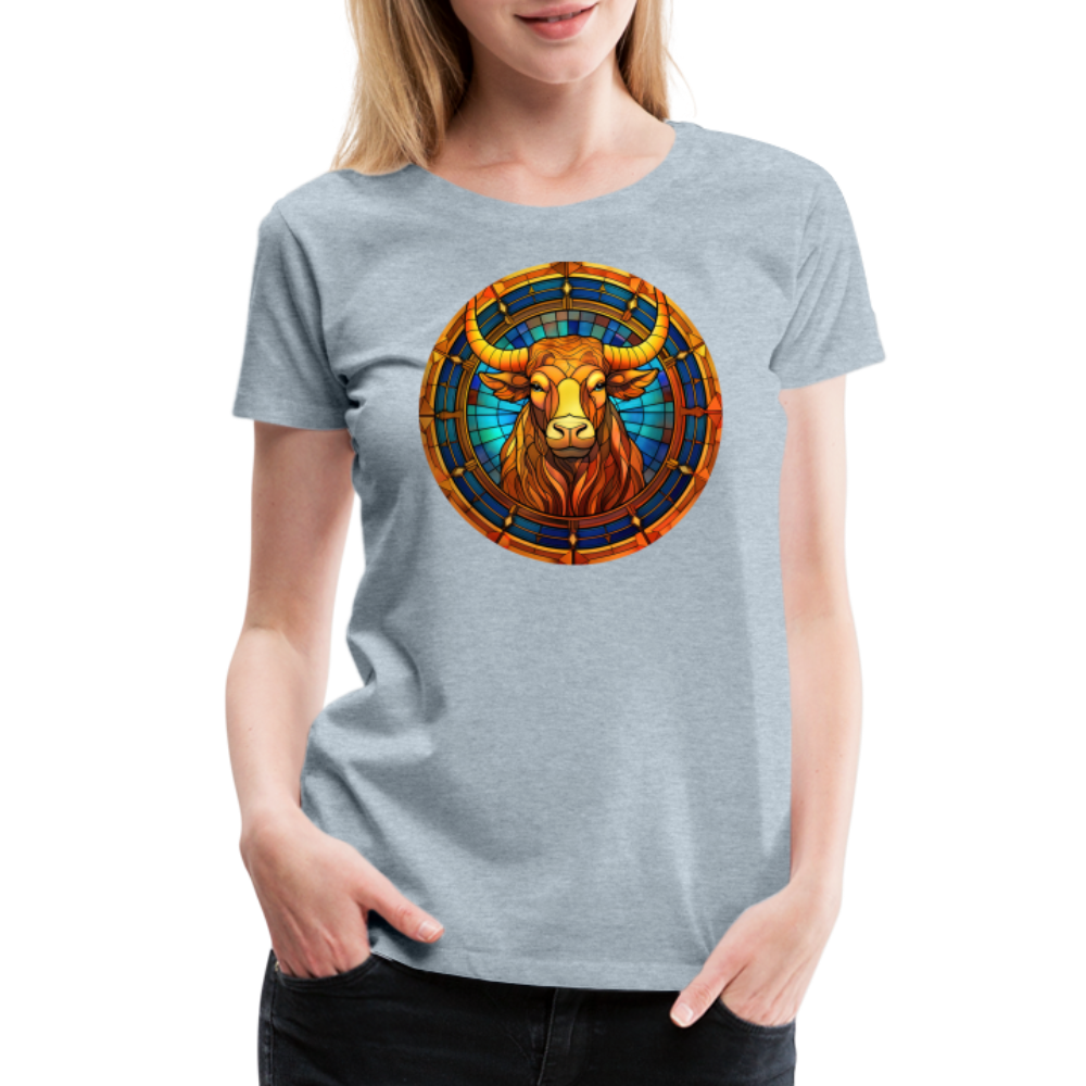 Women’s Mosaic Taurus Premium T-Shirt - heather ice blue