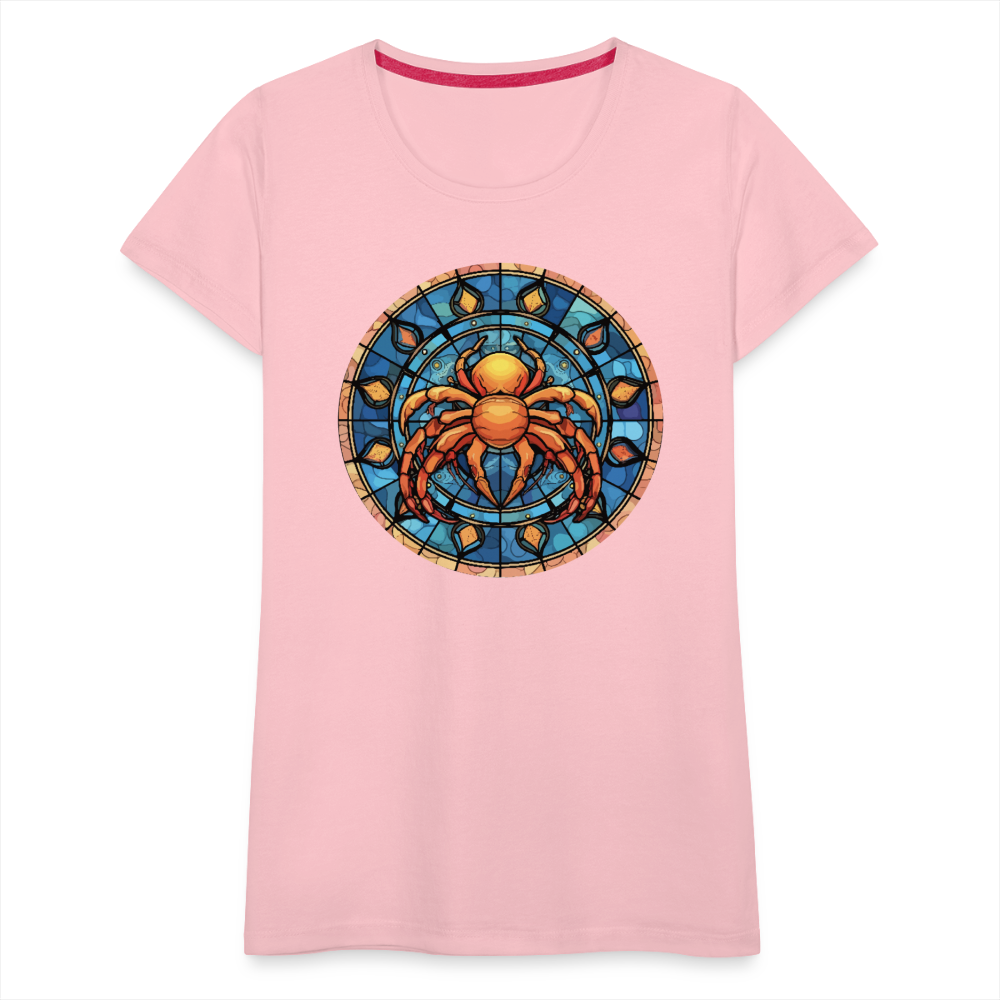 Women’s Mosaic Cancer Premium T-Shirt - pink