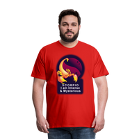 Thumbnail for Men's Glow Scorpio Premium T-Shirt - red