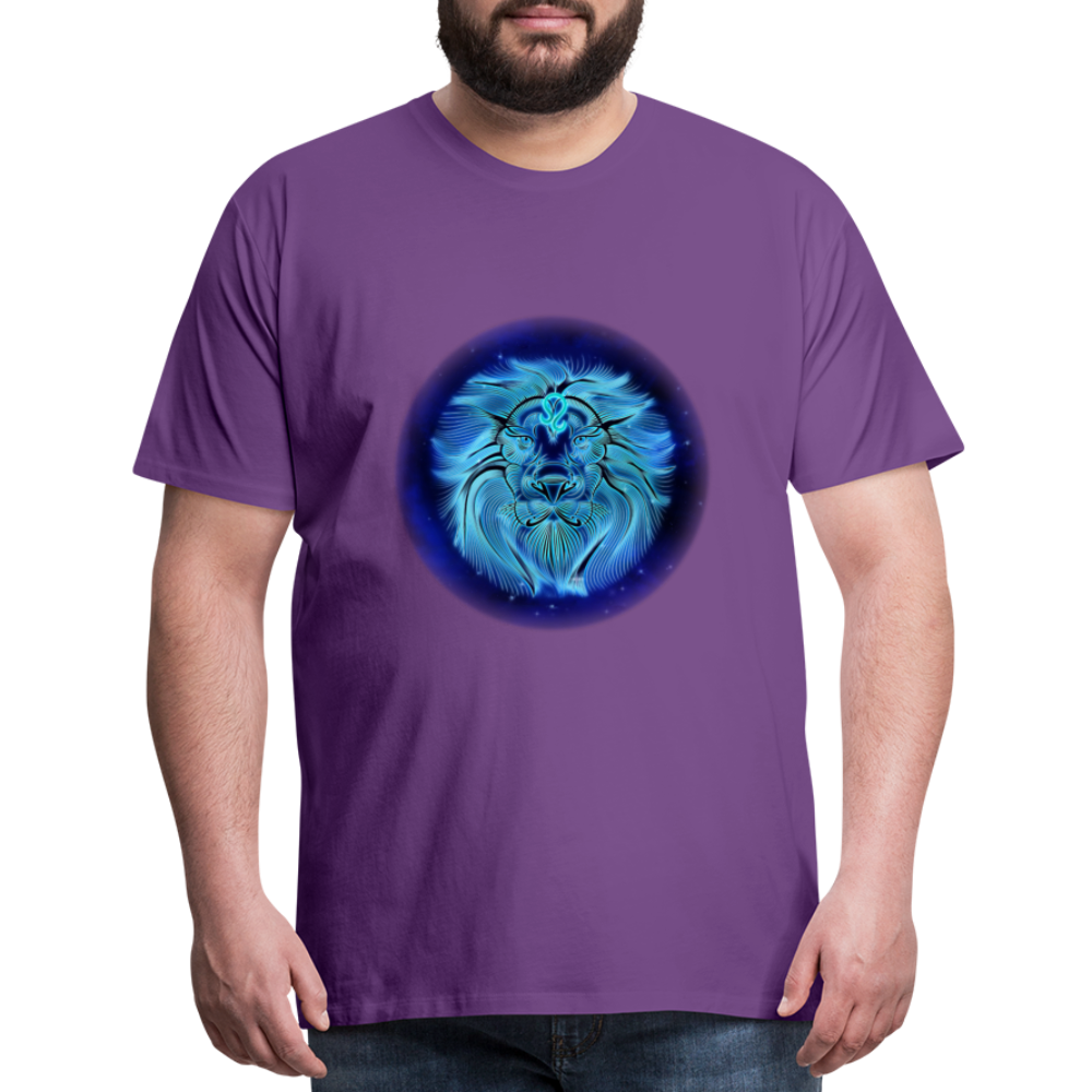 Men's Leo Premium T-Shirt - purple