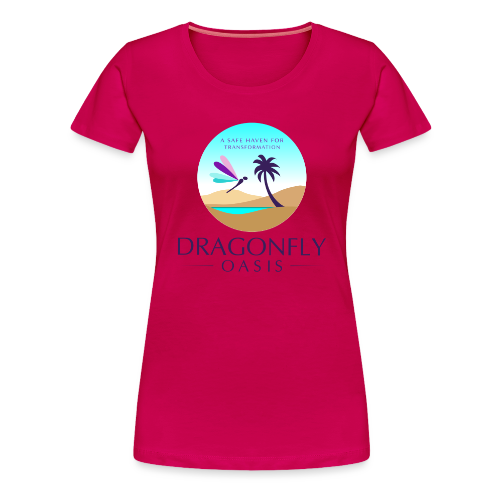 Women's Dragonfly Oasis V.1 Premium T-Shirt - dark pink