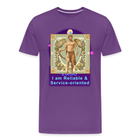 Thumbnail for Men's Mythical Virgo Premium T-Shirt - purple