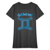 Thumbnail for Women's Power Words Gemini T-Shirt - heather black