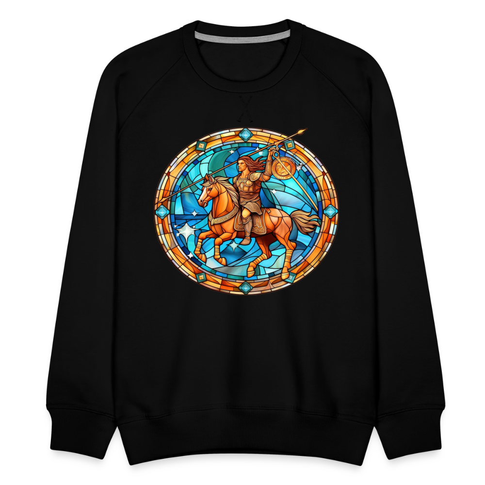 Men’s Mosaic Sagittarius Premium Sweatshirt - black