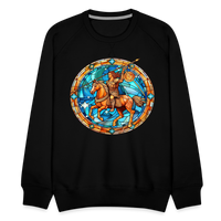 Thumbnail for Men’s Mosaic Sagittarius Premium Sweatshirt - black