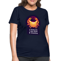 Thumbnail for Women's Glow Cancer T-Shirt - navy