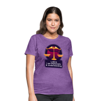 Thumbnail for Women's Glow Libra T-Shirt - purple heather