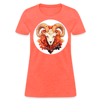 Thumbnail for Women's Symbol Aries T-Shirt - heather coral