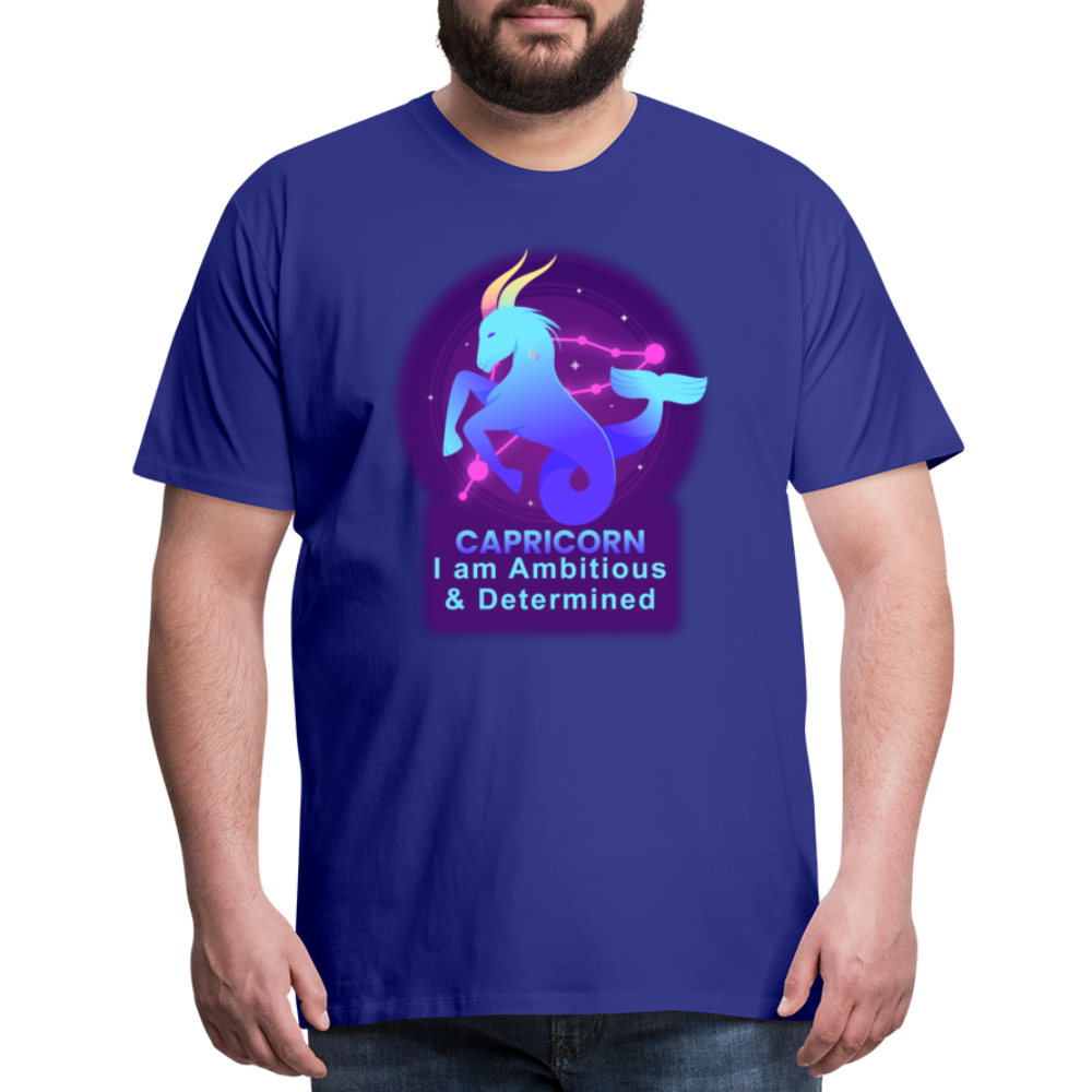 Men's Neon Capricorn Premium T-Shirt - royal blue