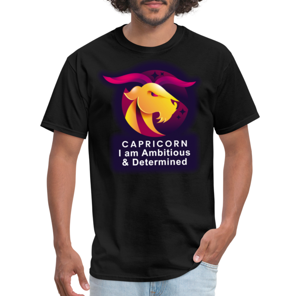 Men's Glow Capricorn Classic T-Shirt - black