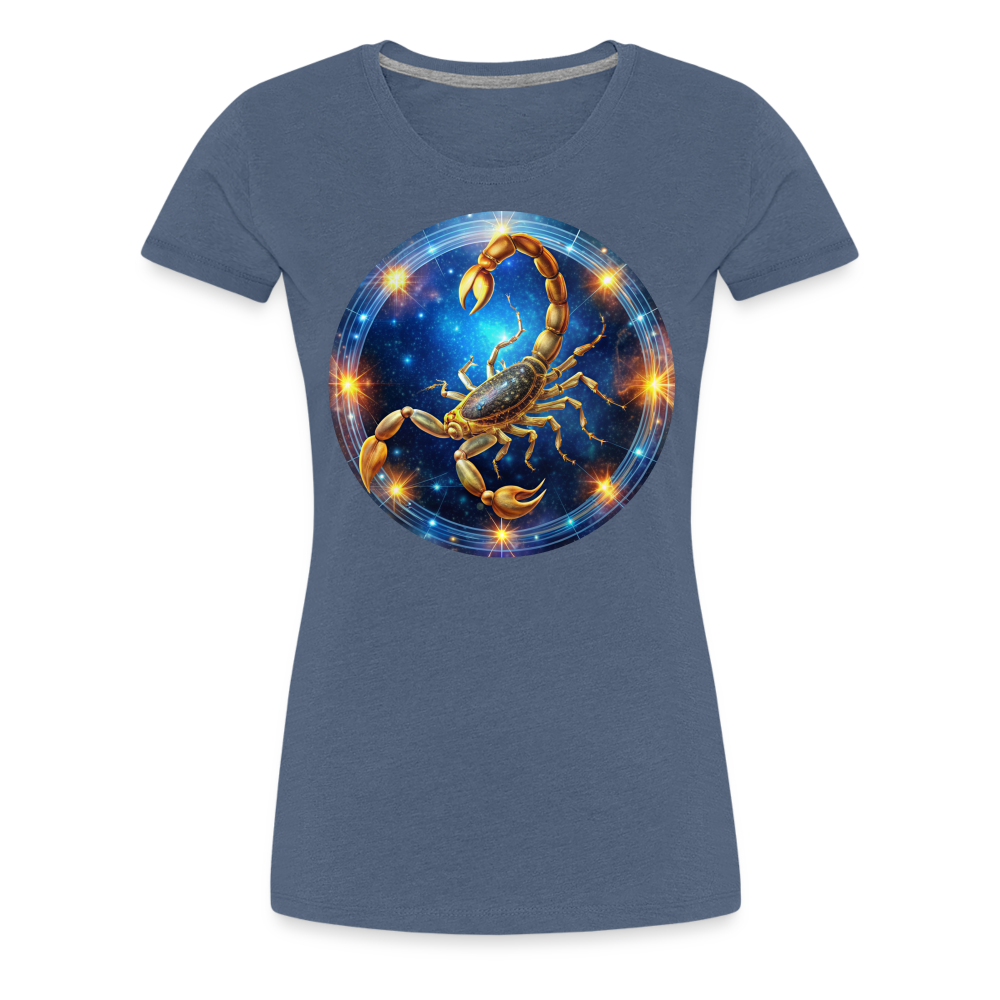 Women’s Mystic Scorpio Premium T-Shirt - heather blue