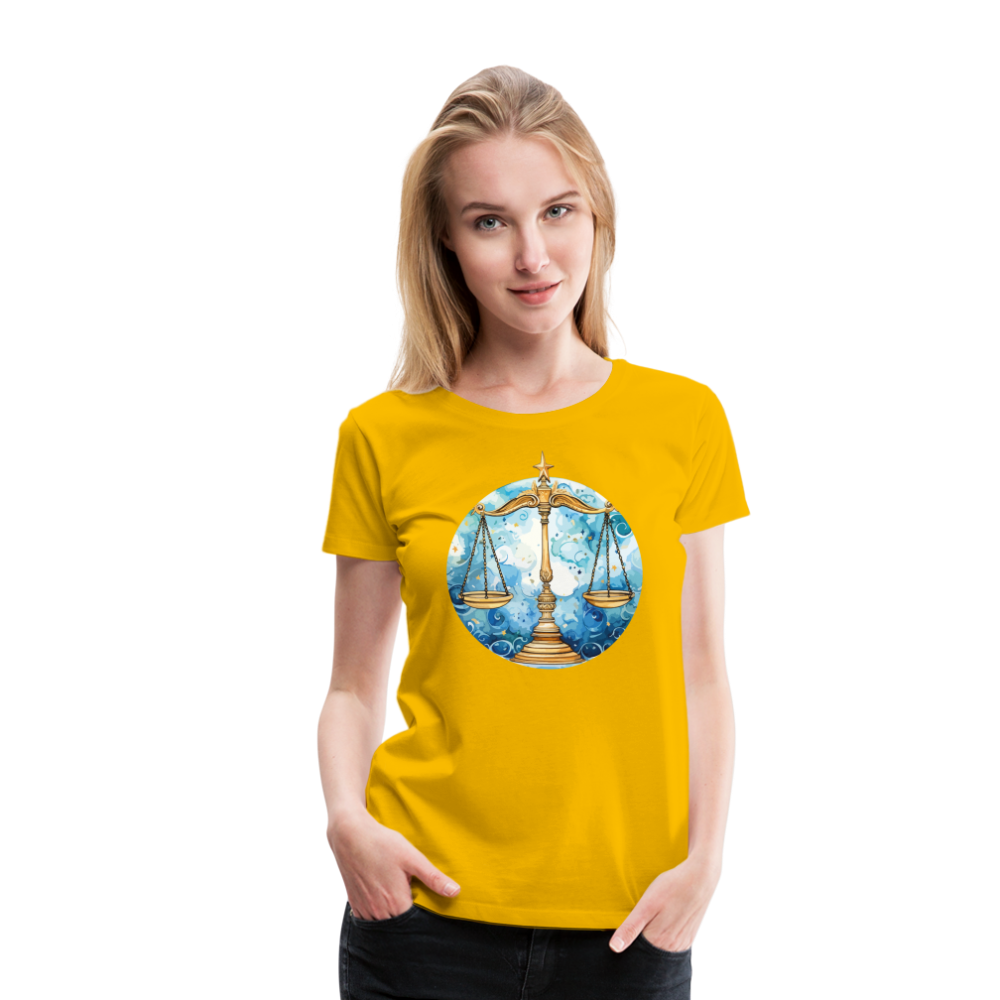 Women’sMythical Libra Premium T-Shirt - sun yellow