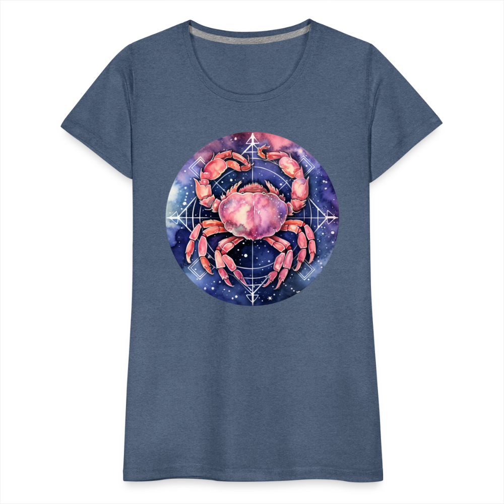 Women’s Mythical Cancer Premium T-Shirt - heather blue