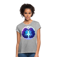 Thumbnail for Women's Magic Gemini Relaxed Fit T-Shirt - heather gray