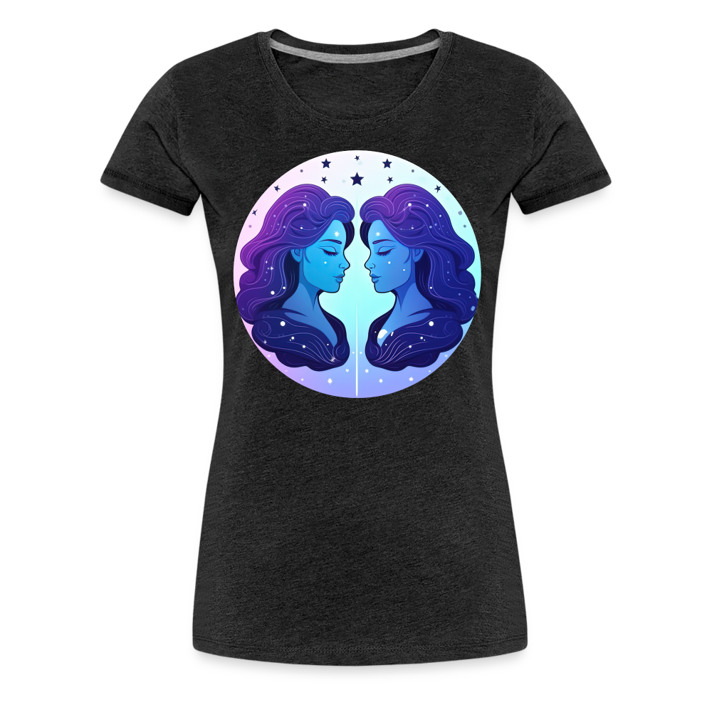 Women’s Magic Gemini Premium T-Shirt - charcoal grey