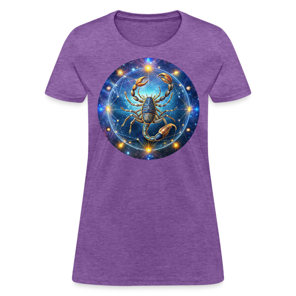 Women's Symbol Scorpio T-Shirt - purple heather