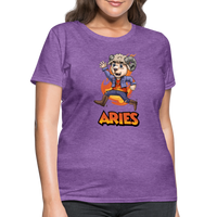 Thumbnail for Women's Playful Aries T-Shirt - purple heather