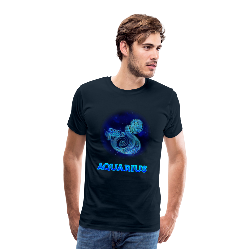 Men's Aquarius Premium T-Shirt - deep navy