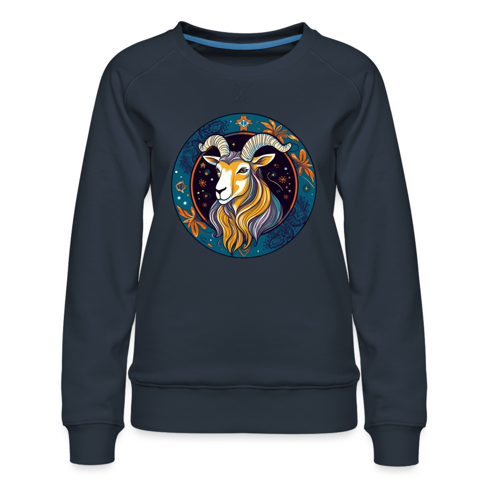 Women’s Mythical Capricorn Premium Sweatshirt - navy