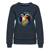 Thumbnail for Women’s Mythical Capricorn Premium Sweatshirt - navy