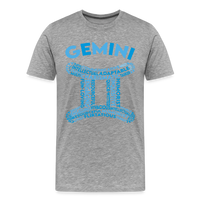 Thumbnail for Men's Power Words Gemini Premium T-Shirt - heather gray