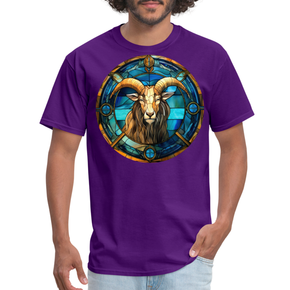 Men's Mosaic Capricorn Classic T-Shirt - purple