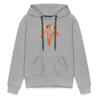 Thumbnail for Women's Power Words Aries Premium Hoodie - heather grey