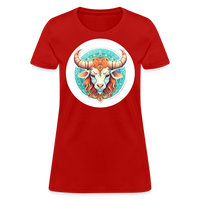 Thumbnail for Women's Symbol Taurus T-Shirt - red