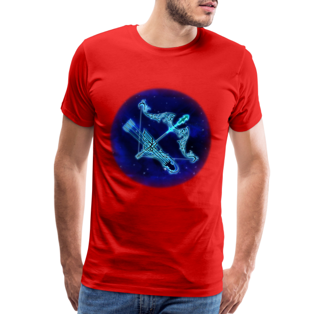 Men's Sagittarius Premium T-Shirt - red