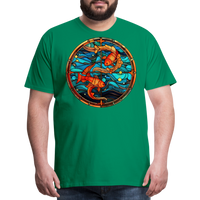 Thumbnail for Men's Mosaic Pisces Premium T-Shirt - kelly green