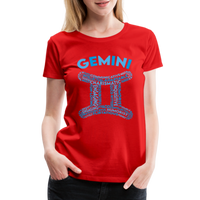 Thumbnail for Women's Power Words Gemini Premium T-Shirt - red