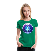 Thumbnail for Women’s Magic Gemini Premium T-Shirt - kelly green