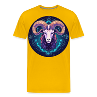 Thumbnail for Men's Magic Capricorn Premium T-Shirt - sun yellow