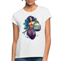 Thumbnail for Women's Mythical Aquarius Relaxed Fit T-Shirt - white