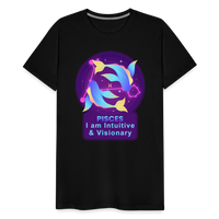 Thumbnail for Men's Neon Pisces Premium T-Shirt - black