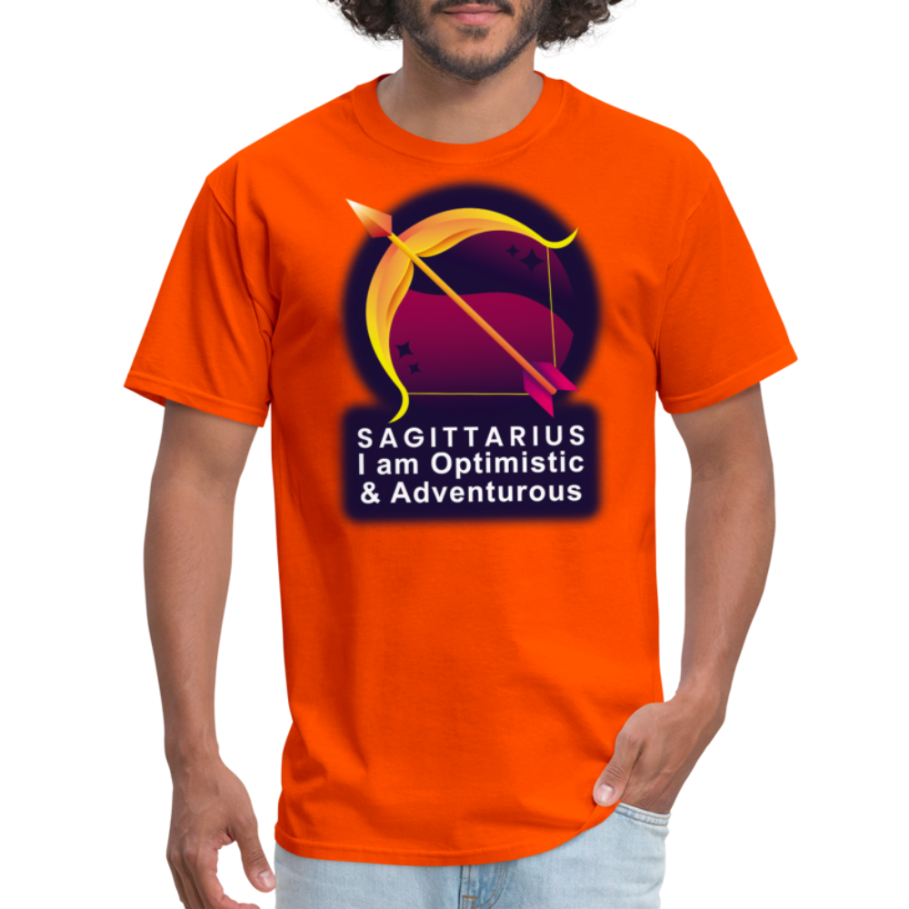 Men's Glow Sagittarius Classic T-Shirt - orange