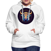 Thumbnail for Women’s Magic Taurus Premium Hoodie - white