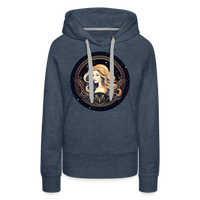 Thumbnail for Women’s Mystic Virgo Premium Hoodie - heather denim