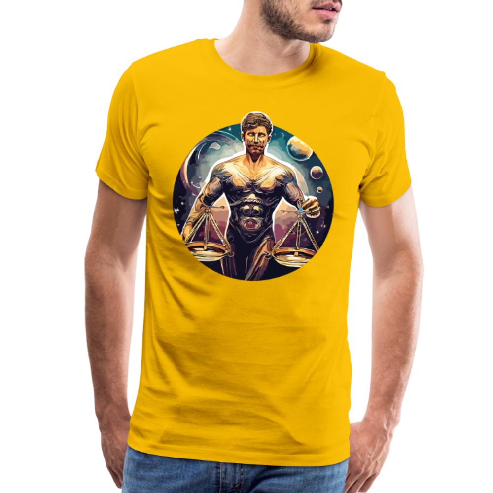 Men's Mythical Libra Premium T-Shirt - sun yellow